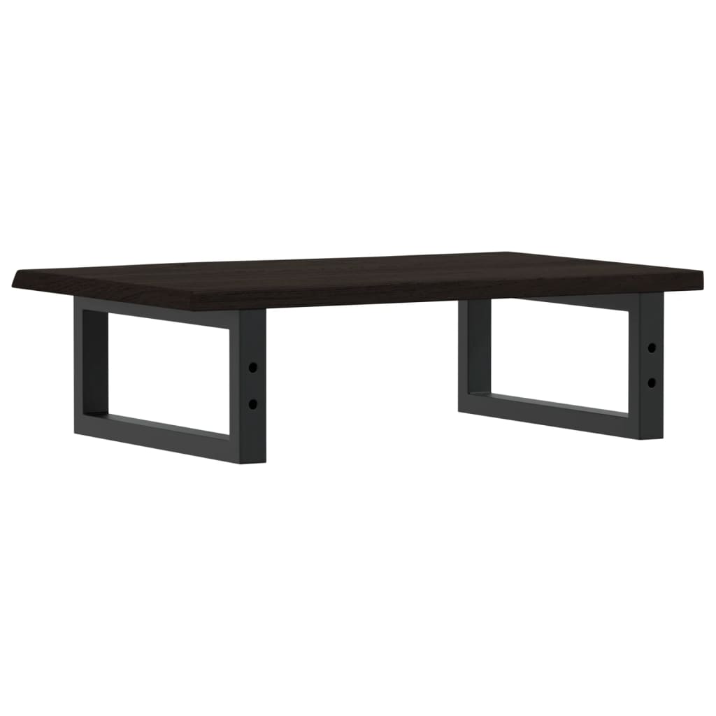 vidaXL Ράφι Νιπτήρα Τοίχου από Ατσάλι / Μασίφ Ξύλο Δρυός