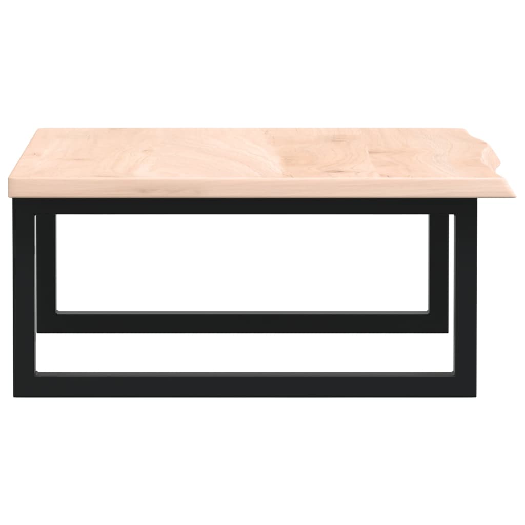 vidaXL Ράφι Νιπτήρα Τοίχου από Ατσάλι / Μασίφ Ξύλο Δρυός