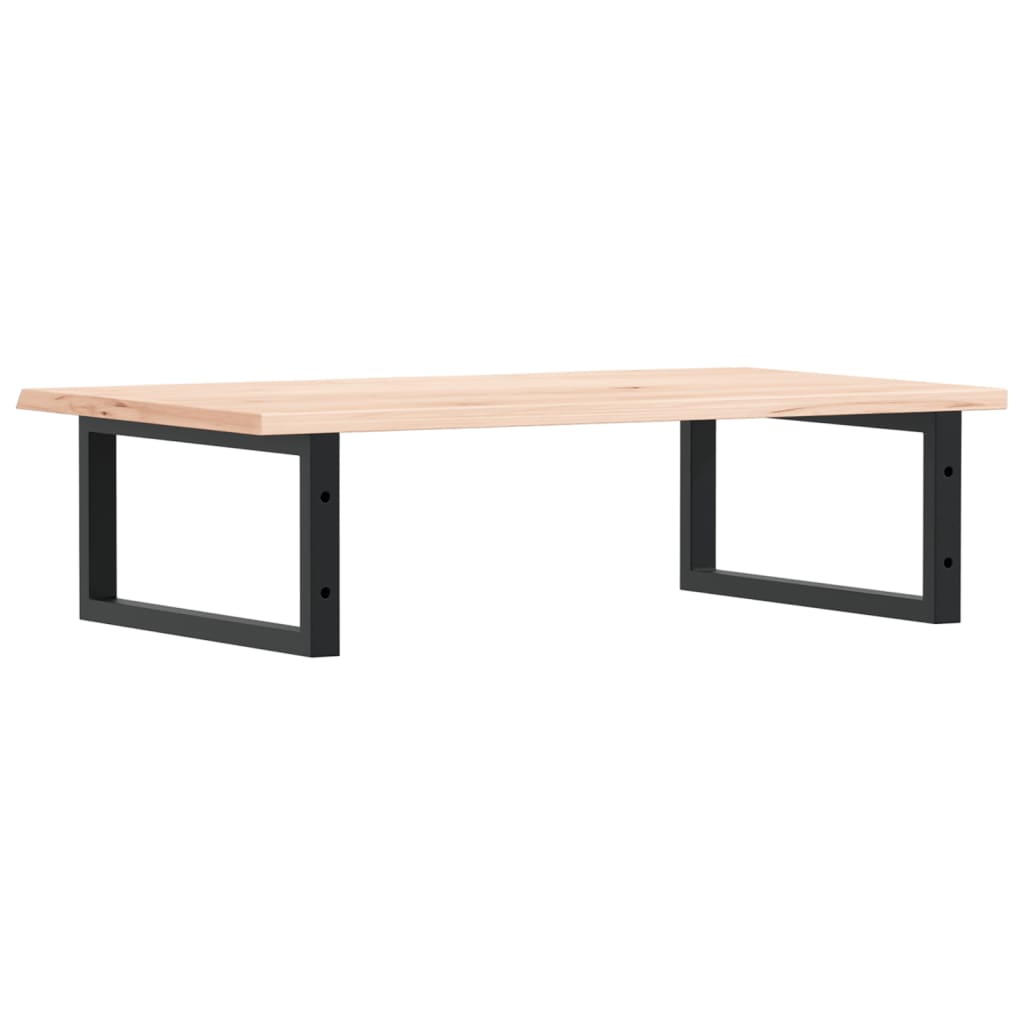 vidaXL Ράφι Νιπτήρα Τοίχου από Ατσάλι / Μασίφ Ξύλο Δρυός