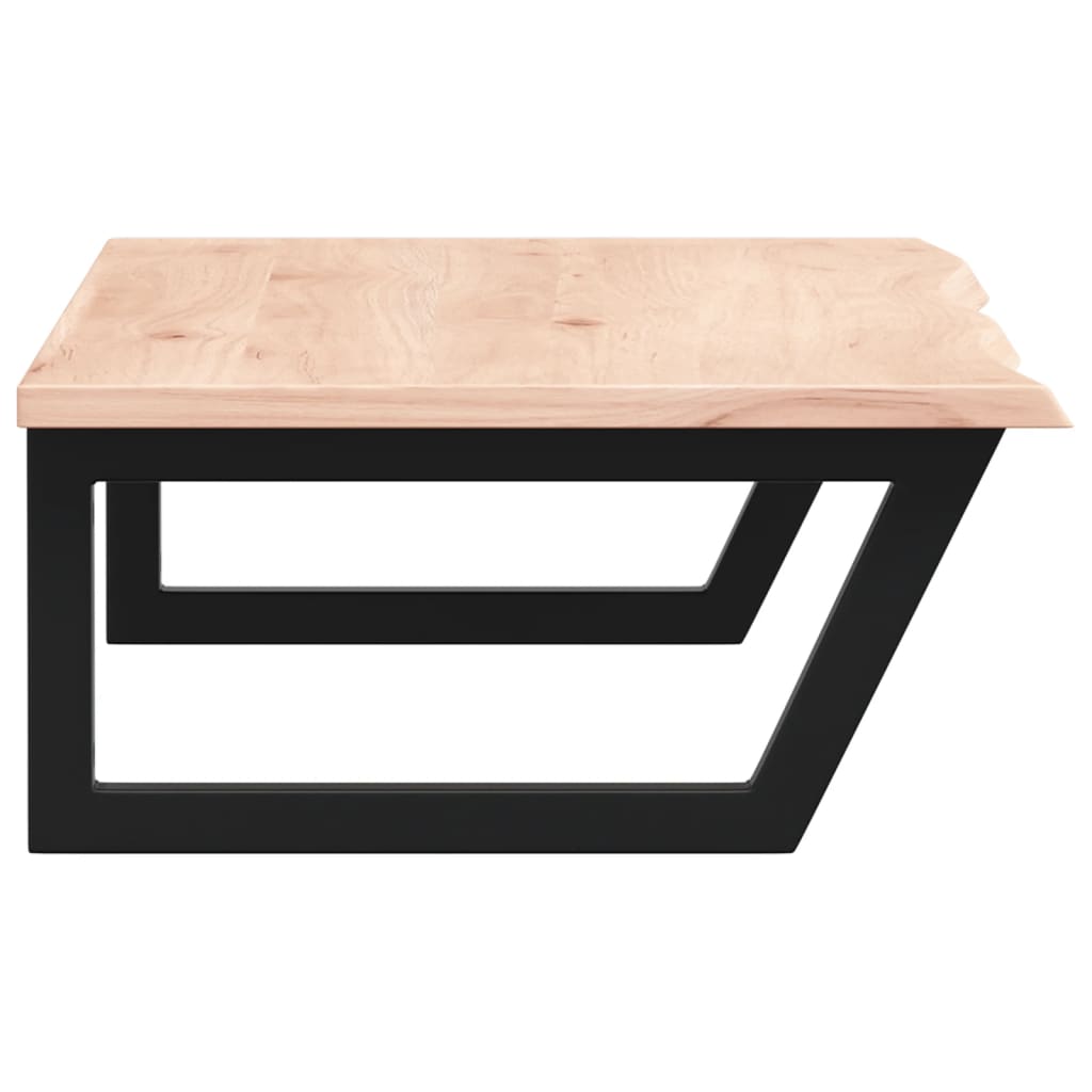 vidaXL Ράφι Νιπτήρα Τοίχου από Ατσάλι / Μασίφ Ξύλο Δρυός