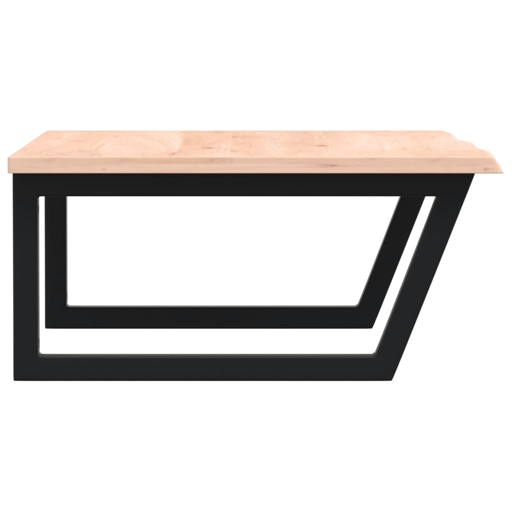 vidaXL Ράφι Νιπτήρα Τοίχου από Ατσάλι / Μασίφ Ξύλο Δρυός