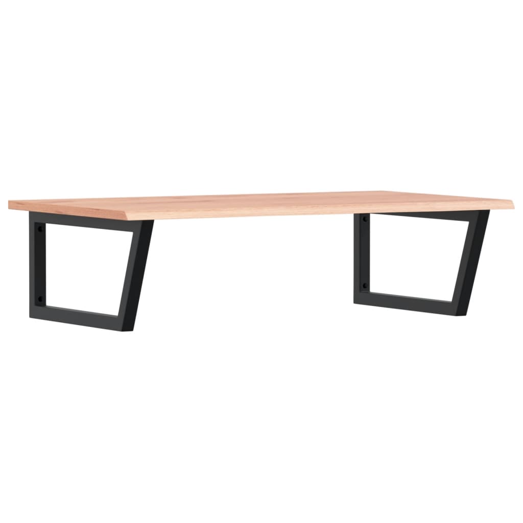 vidaXL Ράφι Νιπτήρα Τοίχου από Ατσάλι / Μασίφ Ξύλο Δρυός