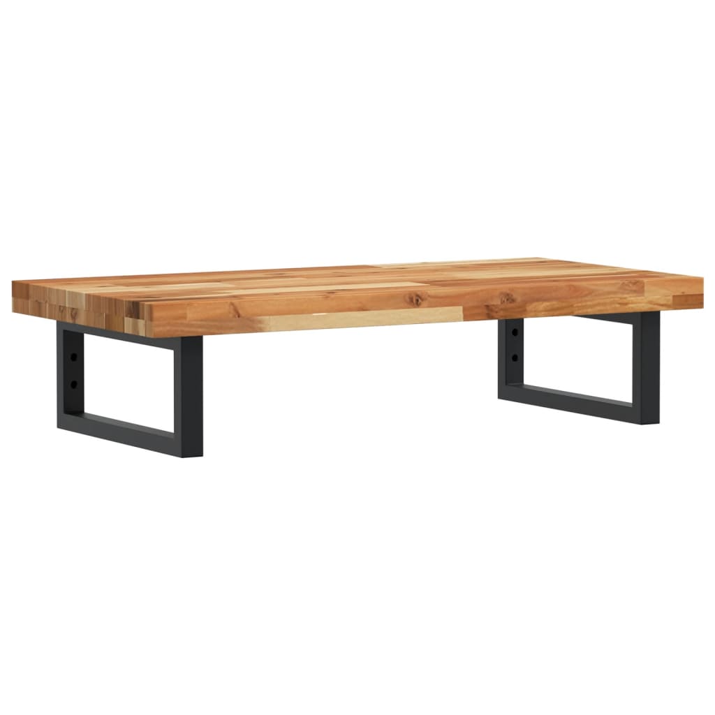 vidaXL Ράφι Νιπτήρα Τοίχου από Ατσάλι / Μασίφ Ξύλο Ακακίας