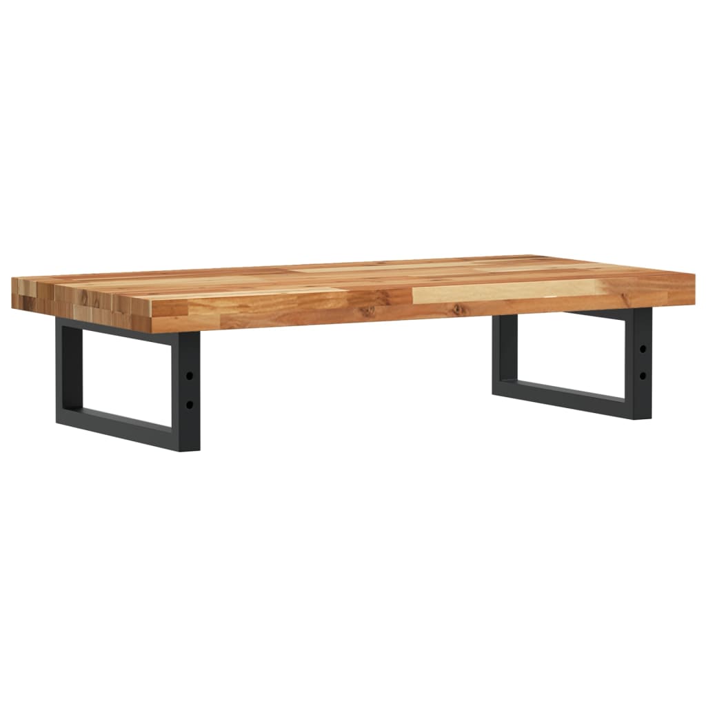 vidaXL Ράφι Νιπτήρα Τοίχου από Ατσάλι / Μασίφ Ξύλο Ακακίας