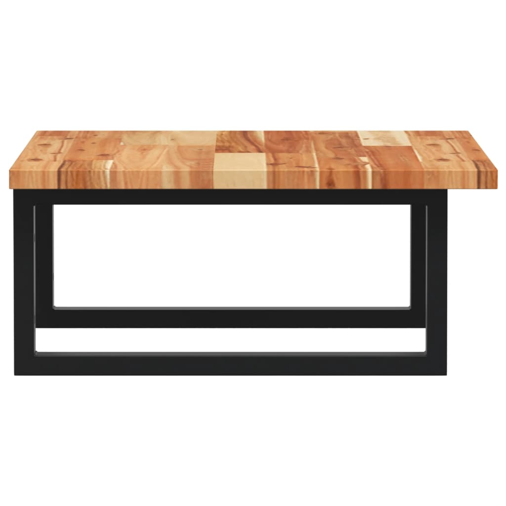 vidaXL Ράφι Νιπτήρα Τοίχου από Ατσάλι / Μασίφ Ξύλο Ακακίας