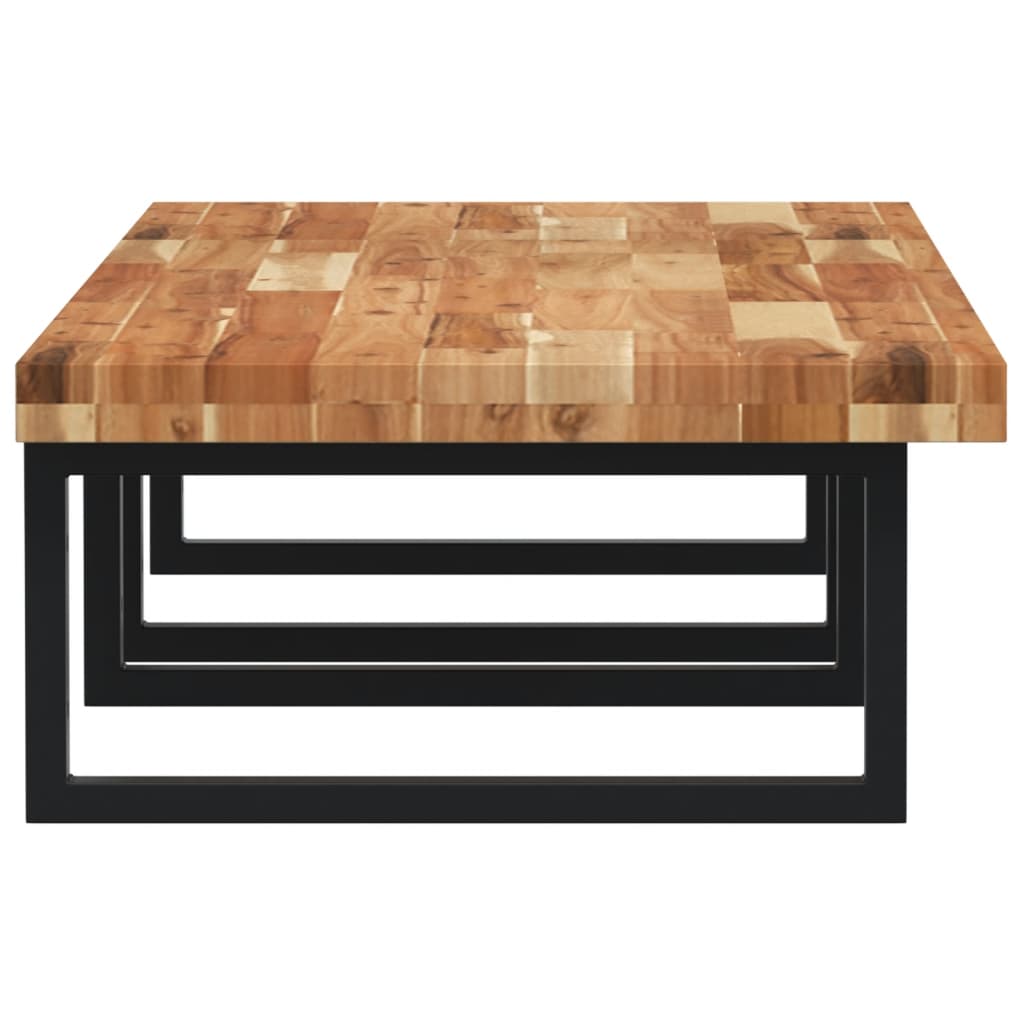 vidaXL Ράφι Νιπτήρα Τοίχου από Ατσάλι / Μασίφ Ξύλο Ακακίας