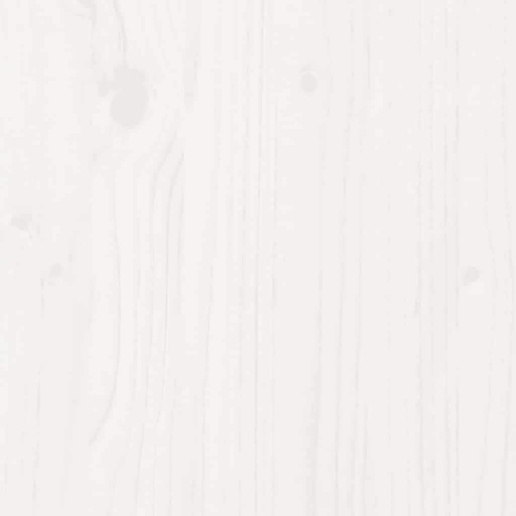 vidaXL Σκελετός Κρεβατιού Χωρίς Στρώμα Λευκό 100x200 εκ. Μασίφ Πεύκο