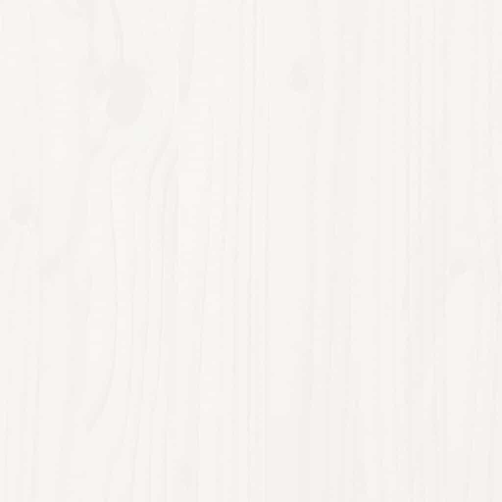 vidaXL Σκελετός Κρεβ. Χωρίς Στρώμα Λευκό 135x190 εκ Μασίφ Πεύκο