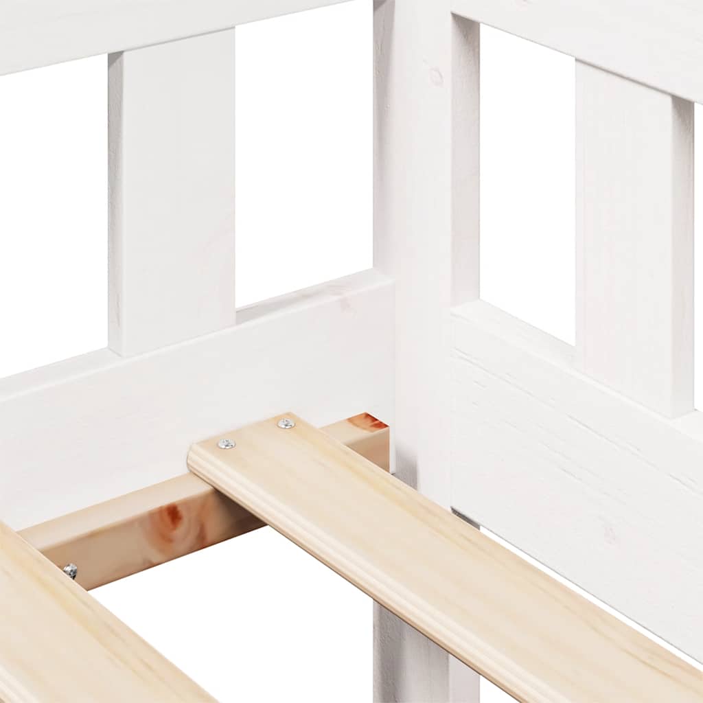 vidaXL Καναπές Παιδικού Κρεβατιού με Συρτάρια Χωρίς Στρώμα Μασίφ Ξύλο