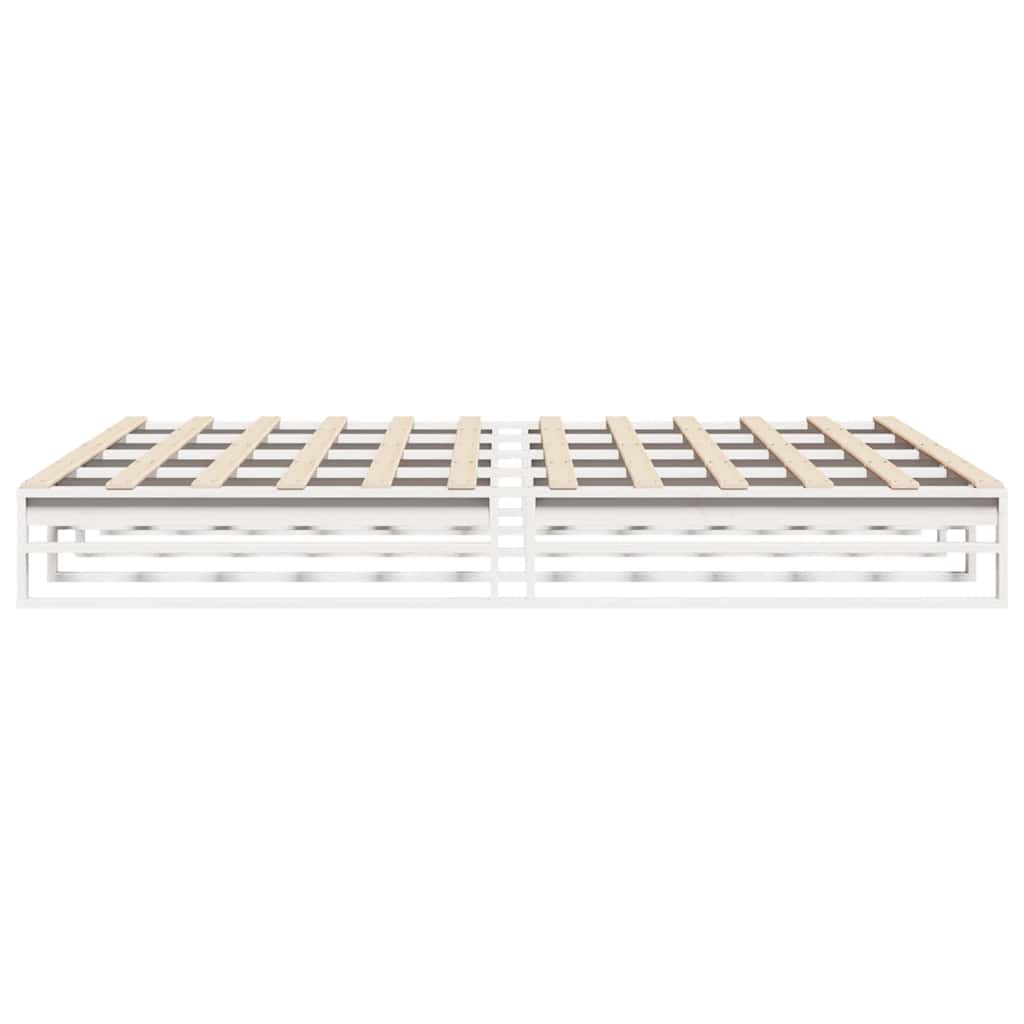vidaXL Σκελετός Κρεβ. Χωρίς Στρώμα Λευκό 180x200 εκ Μασίφ Πεύκο