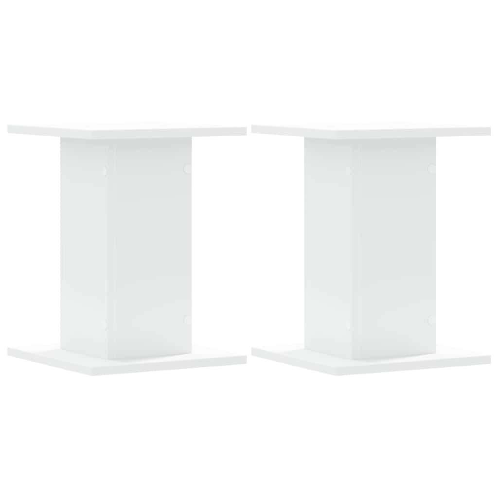 vidaXL Βάσεις Ηχείων 2 Τεμ. Λευκή 30x30x40 εκ. Επεξ. Ξύλο