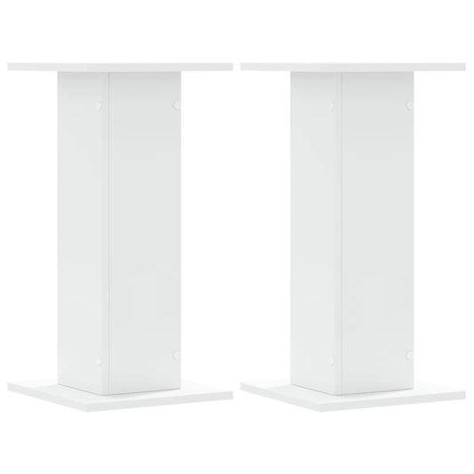 vidaXL Βάσεις Ηχείων 2 Τεμ. Λευκή 30x30x60 εκ. Επεξ. Ξύλο