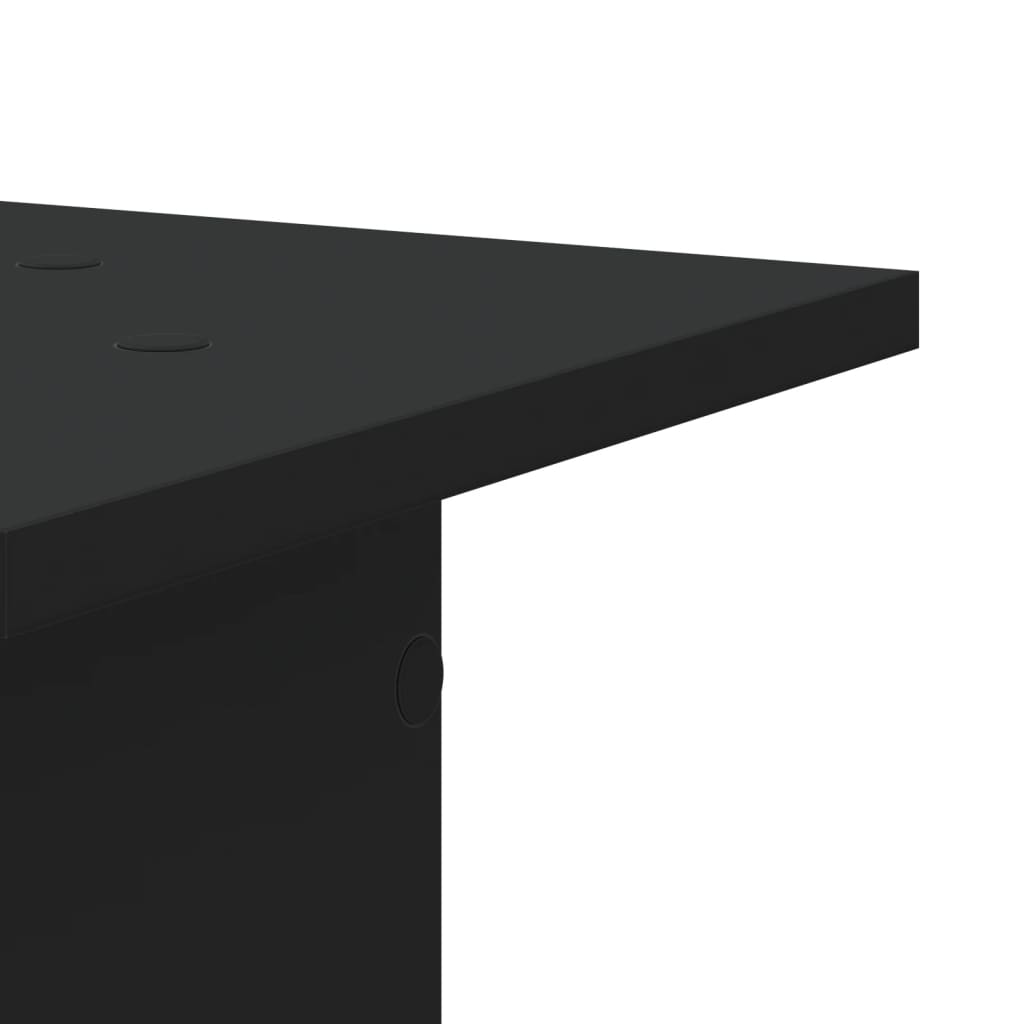 vidaXL Βάσεις Ηχείων 2 Τεμ. Μαύρες 30x30x95 εκ. Επεξ. Ξύλο