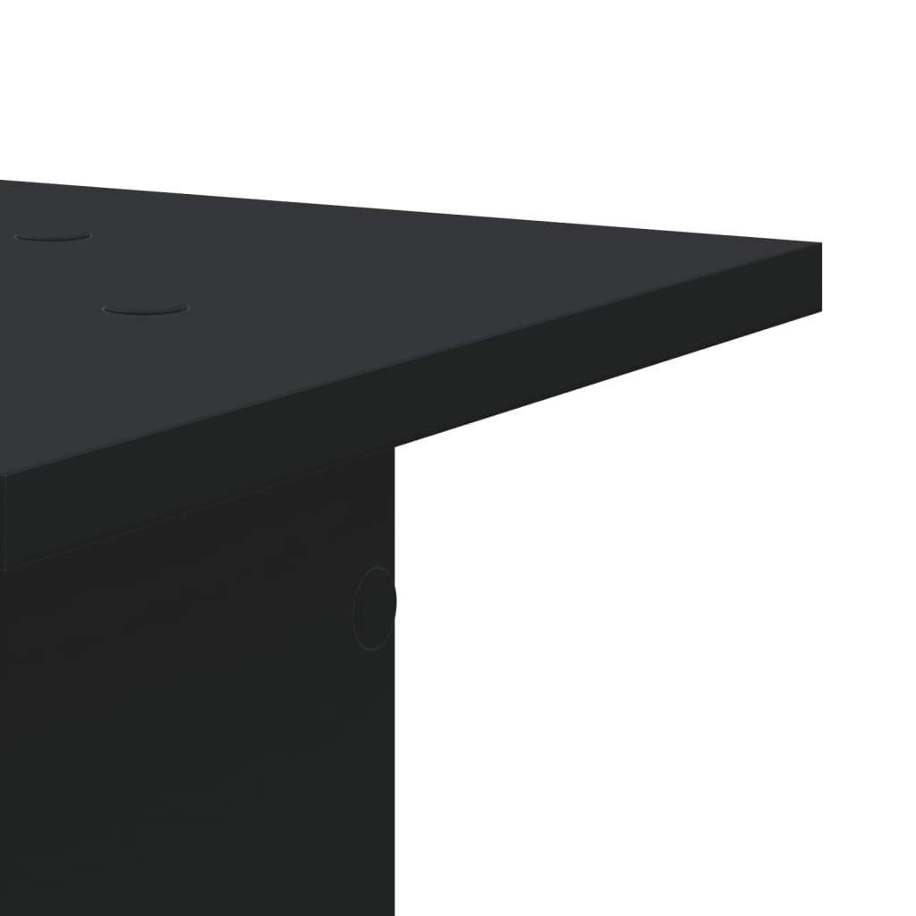 vidaXL Βάσεις Ηχείων 2 Τεμ. Μαύρες 30x30x95 εκ. Επεξ. ΞύλοΞύλο δρυός