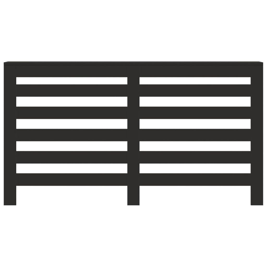 vidaXL Κάλυμμα Καλοριφέρ Μαύρο 149x20x82 εκ. από Επεξεργασμένο Ξύλο