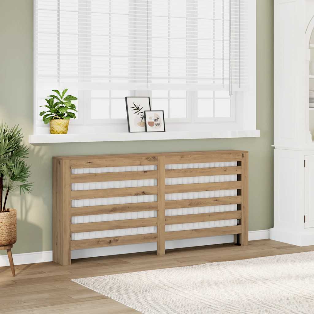 vidaXL Κάλυμμα Καλοριφέρ Αρτισιανή Δρυς 149x20x82εκ Επεξεργασμένο Ξύλο