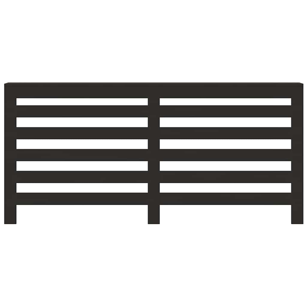 vidaXL Κάλυμμα Καλοριφέρ Μαύρο 175x20x82 εκ. από Επεξεργασμένο Ξύλο