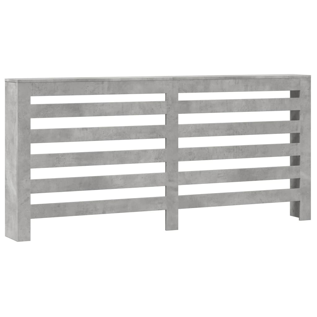 vidaXL Κάλυμμα Καλοριφέρ Γκρι Σκυροδέματος 175x20x82 εκ. Επεξ. Ξύλο