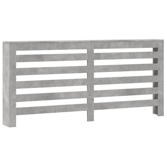 vidaXL Κάλυμμα Καλοριφέρ Γκρι Σκυροδέματος 175x20x82 εκ. Επεξ. Ξύλο
