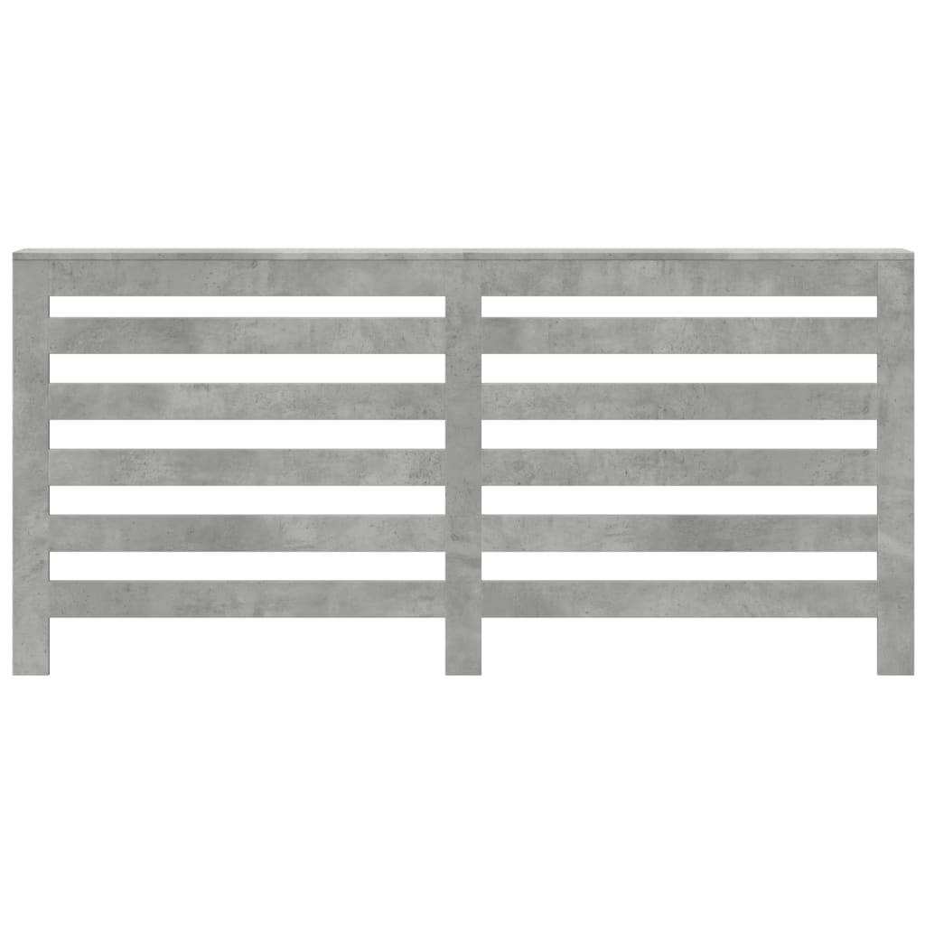 vidaXL Κάλυμμα Καλοριφέρ Γκρι Σκυροδέματος 175x20x82 εκ. Επεξ. Ξύλο
