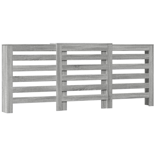 vidaXL Κάλυμμα Καλοριφέρ Γκρι Sonoma 205x21,5x83,5 εκ Επεξ. Ξύλο