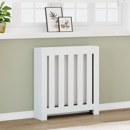 vidaXL Κάλυμμα Καλοριφέρ Λευκό 78x20x82 εκ. από Επεξεργασμένο Ξύλο