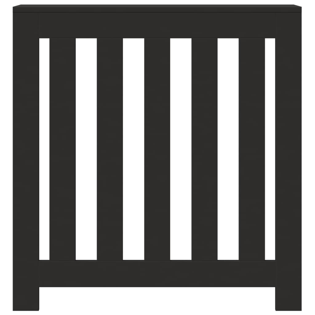 vidaXL Κάλυμμα Καλοριφέρ Μαύρο 78x20x82 εκ. από Επεξεργασμένο Ξύλο