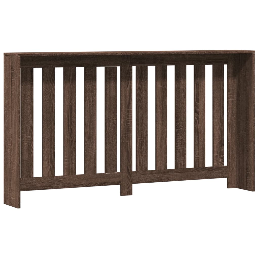 vidaXL Κάλυμμα Καλοριφέρ Καφέ Δρυς 149x20x82 εκ. Επεξεργασμένο Ξύλο