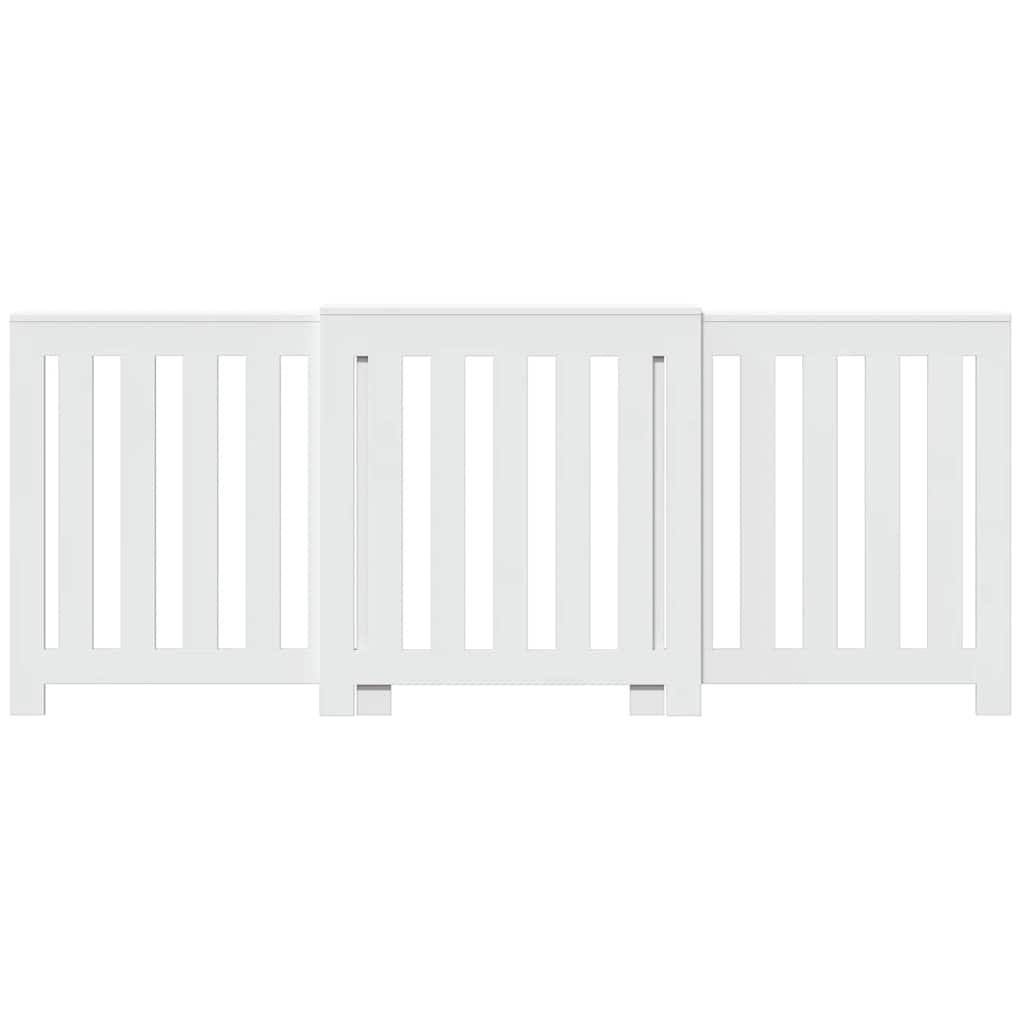 vidaXL Κάλυμμα Καλοριφέρ Λευκό 205x21,5x83,5εκ. από Επεξεργασμένο Ξύλο