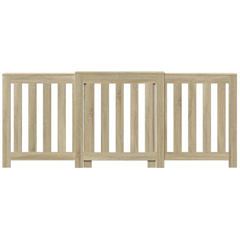 vidaXL Κάλυμμα Καλοριφέρ Sonoma Δρυς 205x21,5x83,5εκ. Επεξ. Ξύλο