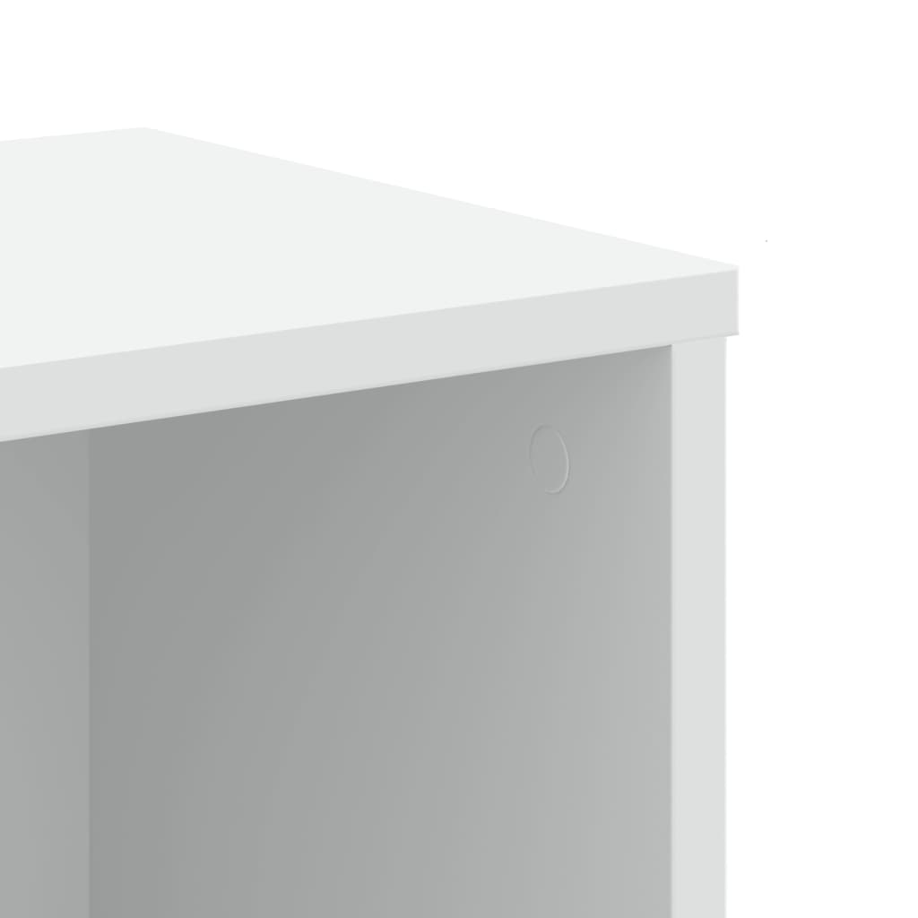 vidaXL Βιβλιοθήκη Λευκή 50x25x105 εκ. από Επεξεργασμένο Ξύλο