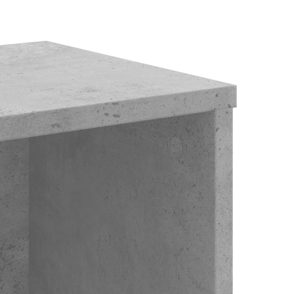 vidaXL Βιβλιοθήκη Γκρι Σκυροδέματος 50x25x105 εκ. Επεξεργ. Ξύλο