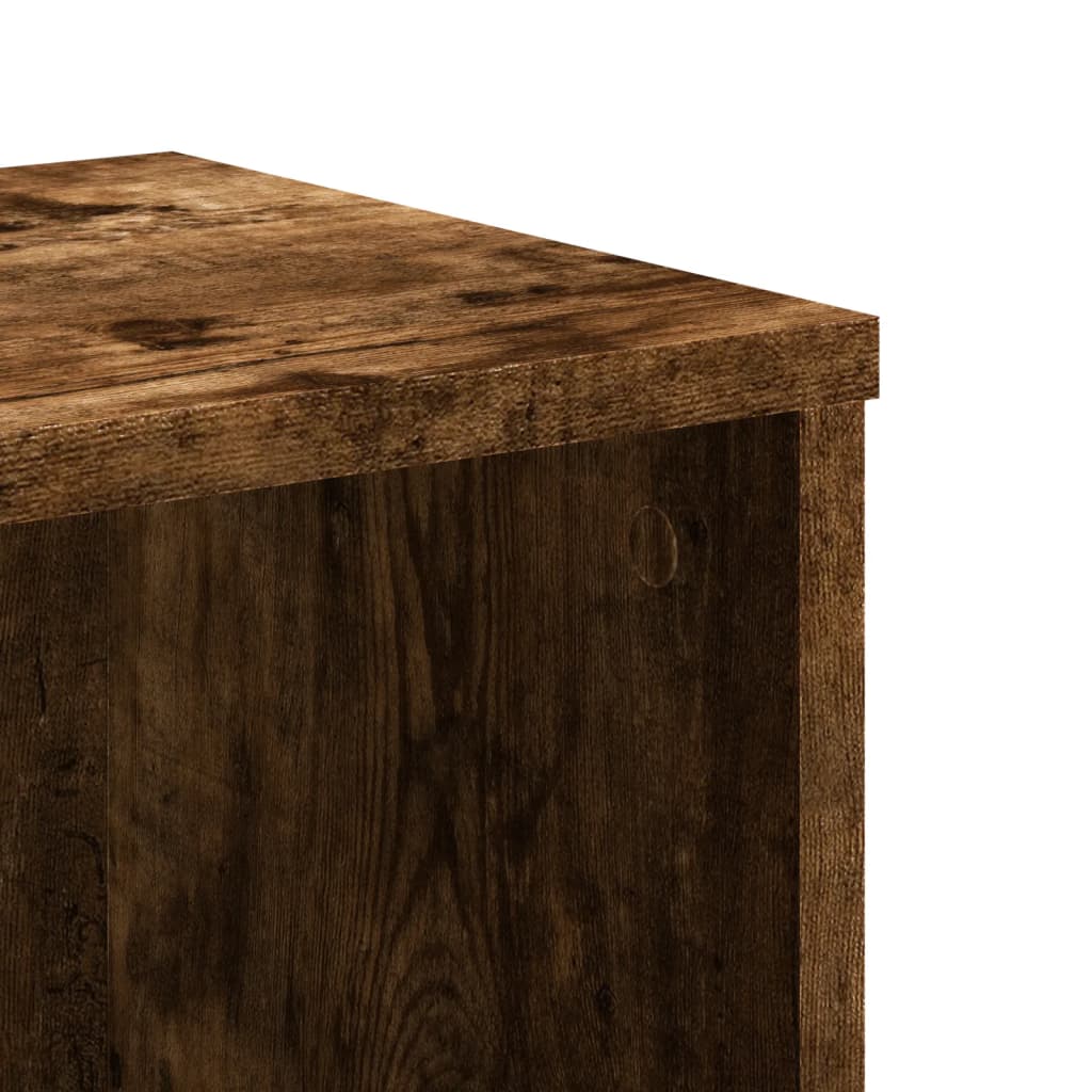 vidaXL Βιβλιοθήκη Καπνιστή Δρυς 50x25x105 εκ. από Επεξεργασμένο Ξύλο