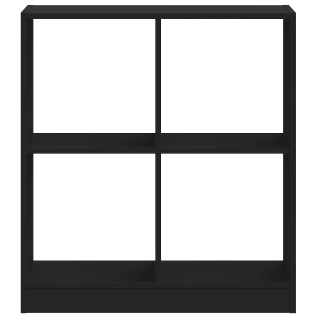 vidaXL Βιβλιοθήκη Μαύρη 68,5 x 32 x 75 εκ. από Επεξεργασμένο Ξύλο