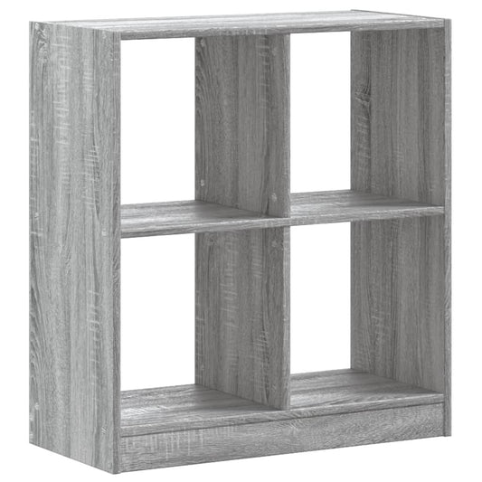 vidaXL Βιβλιοθήκη Γκρι Sonoma 68,5x32x75 κ. από Επεξεργ. Ξύλο