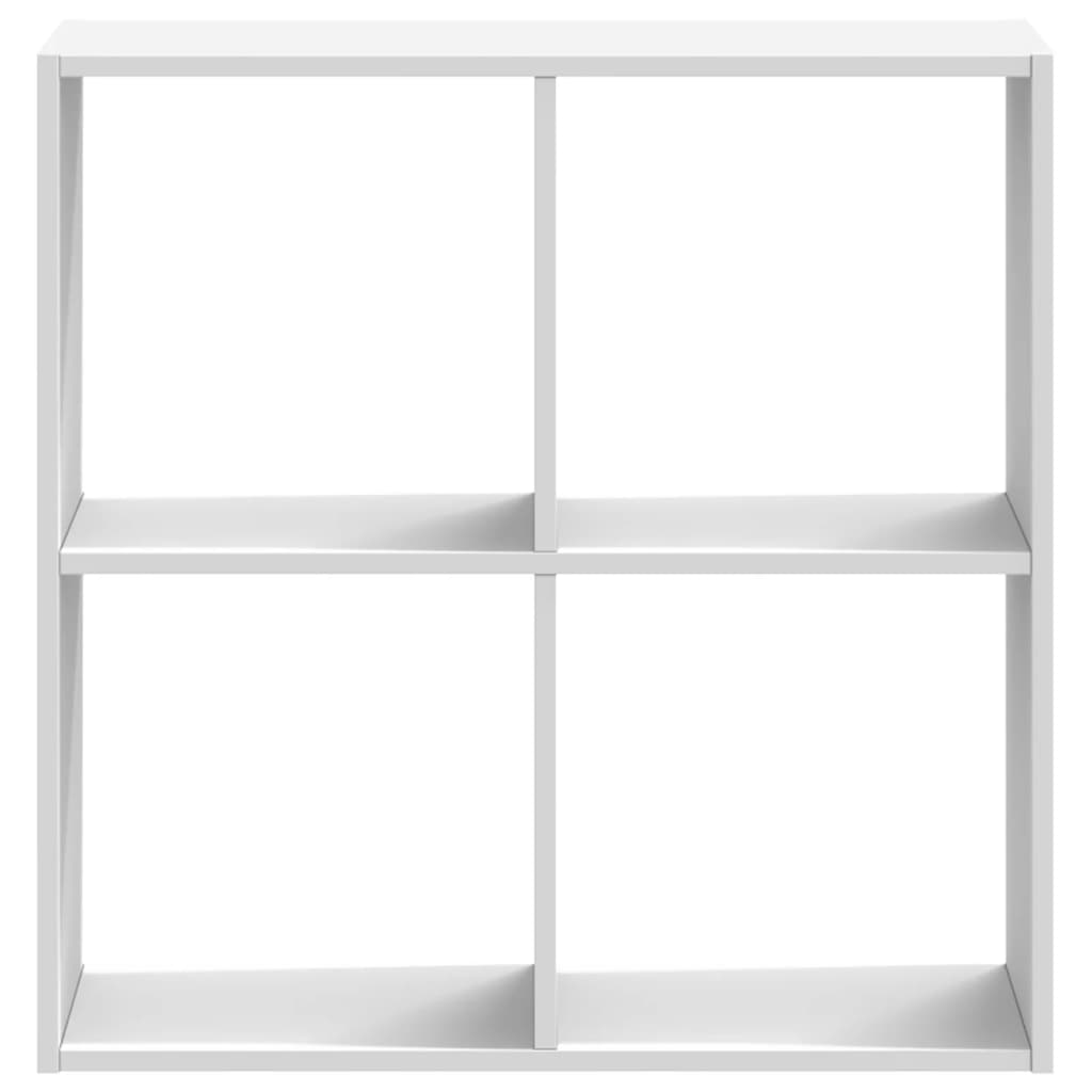 vidaXL Βιβλιοθήκη Λευκή 68,5x32x68,5 εκ. από Επεξεργασμένο Ξύλο