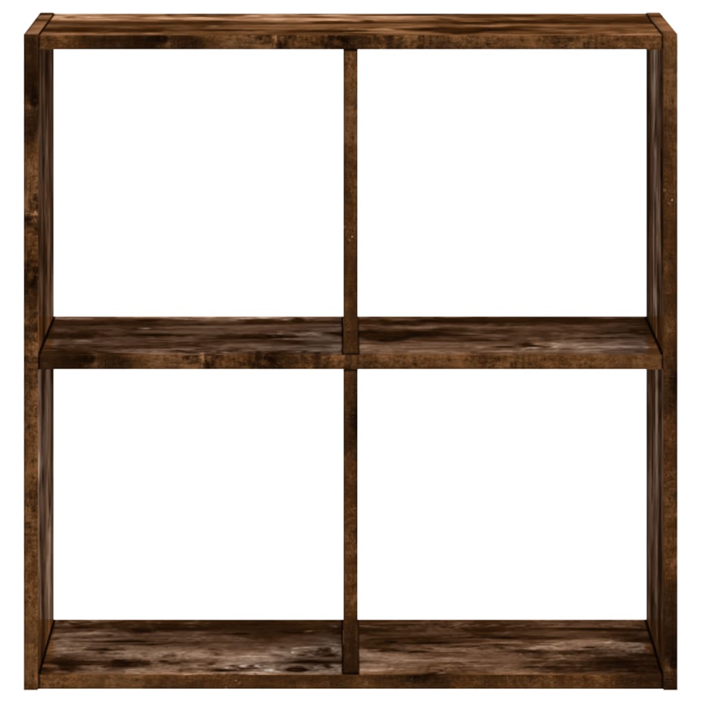 vidaXL Βιβλιοθήκη Καπνιστή Δρυς 68,5x32x68,5 εκ. από Επεξεργ. Ξύλο