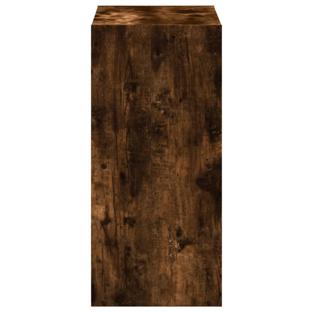 vidaXL Βιβλιοθήκη Καπνιστή Δρυς 68,5x32x68,5 εκ. από Επεξεργ. Ξύλο