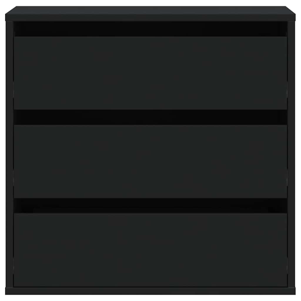 vidaXL Συρταριέρα Γωνιακή Μαύρη 60x41x58 εκ. από Επεξεργασμένο Ξύλο