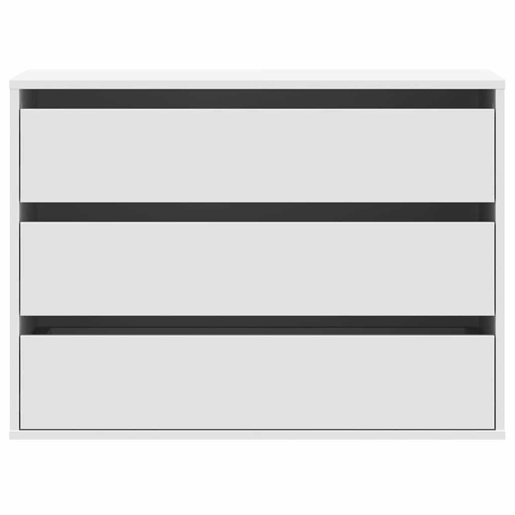 vidaXL Συρταριέρα Γωανική Λευκή 80x41x58 εκ. από Επεξεργασμένο Ξύλο