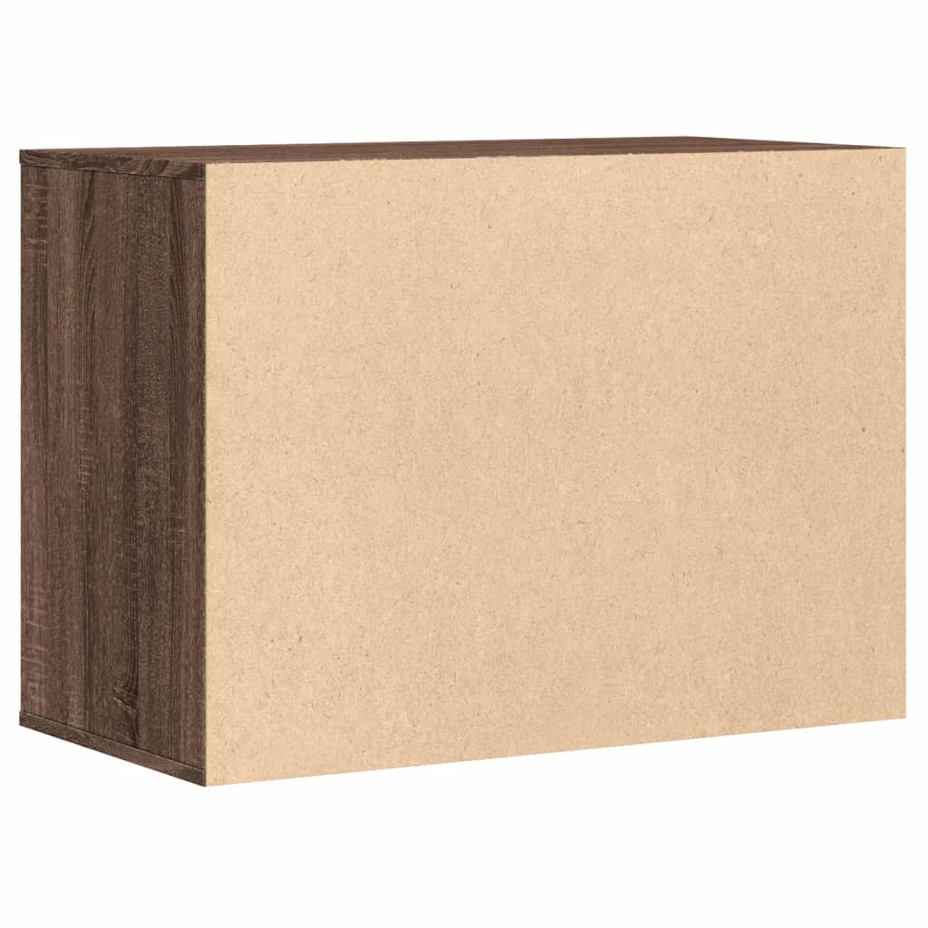 vidaXL Συρταριέρα Καφέ Δρυς 80x41x58 εκ. από Επεξεργ. Ξύλο