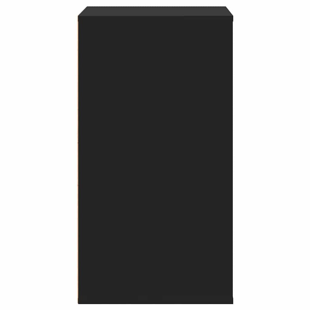 vidaXL Συρταριέρα Γωνιακή Μαύρη 60x41x76 εκ. από Επεξεργασμένο Ξύλο