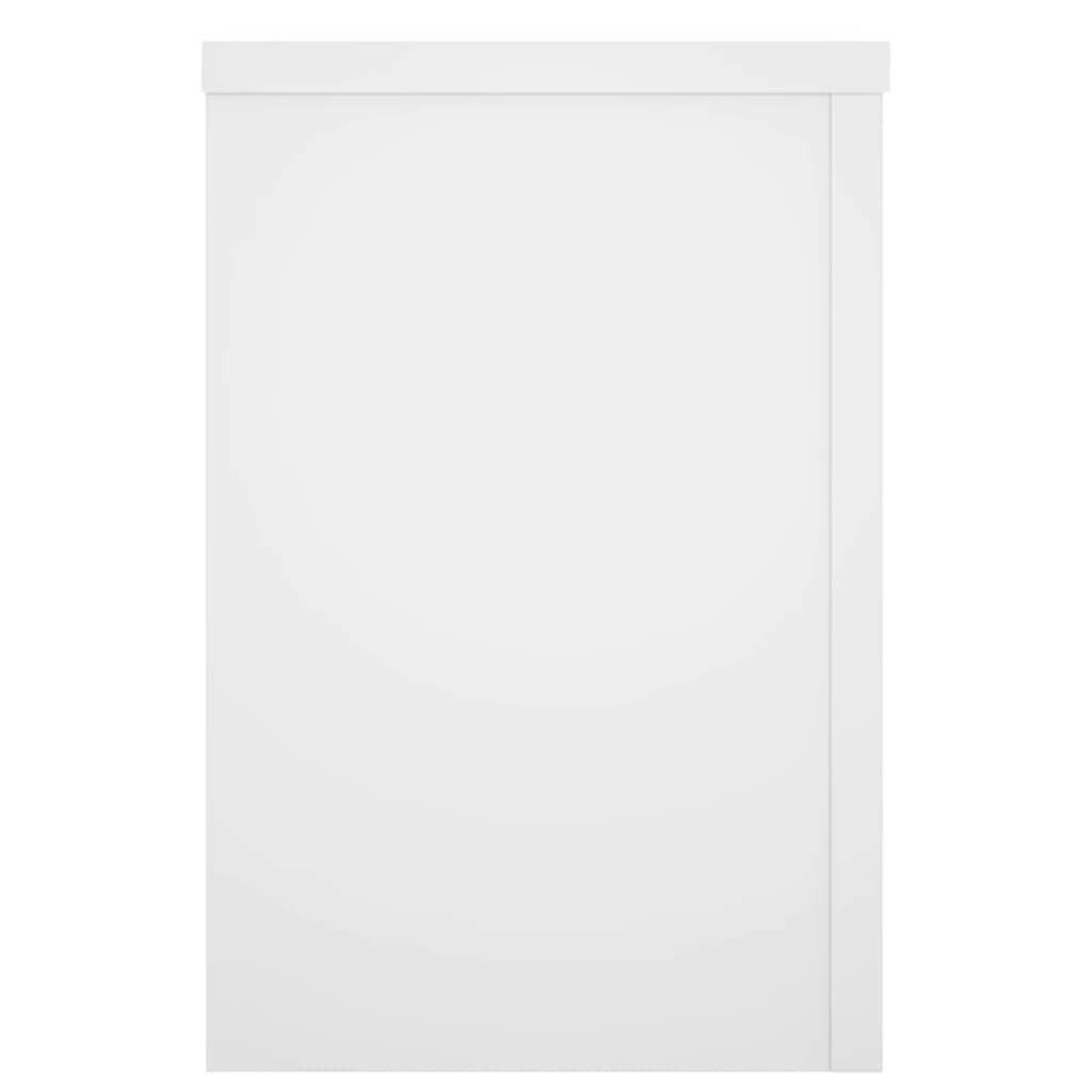 vidaXL Βάσεις Φυτών 2 τεμ. Λευκές 25x25x35 εκ. από Επεξεργασμένο Ξύλο