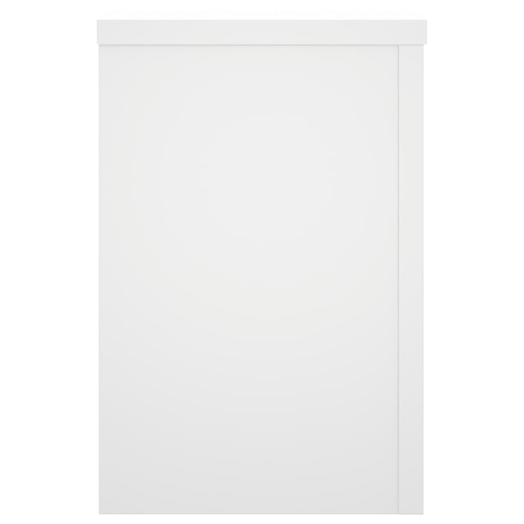 vidaXL Βάσεις Φυτών 2 τεμ. Λευκές 25x25x35 εκ. από Επεξεργασμένο Ξύλο