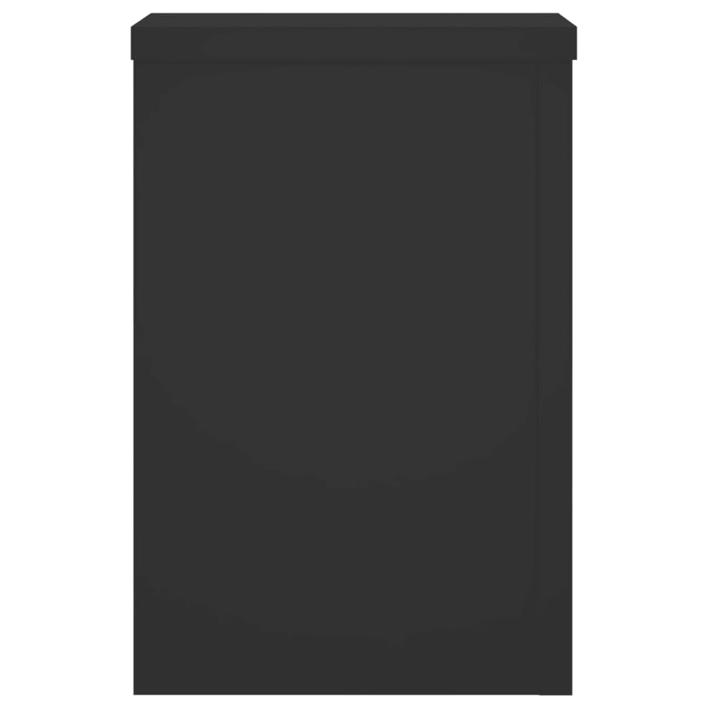 vidaXL Βάσεις Φυτών 2 τεμ. Μαύρες 25x25x35 εκ. από Επεξεργασμένο Ξύλο