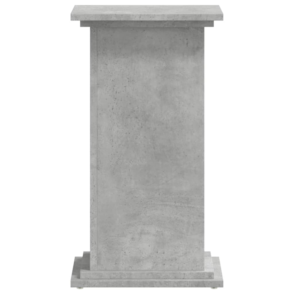 vidaXL Βάσεις Φυτών Γκρι Σκυρ. 33x33x60 εκ. Επεξεργασμένο Ξύλο