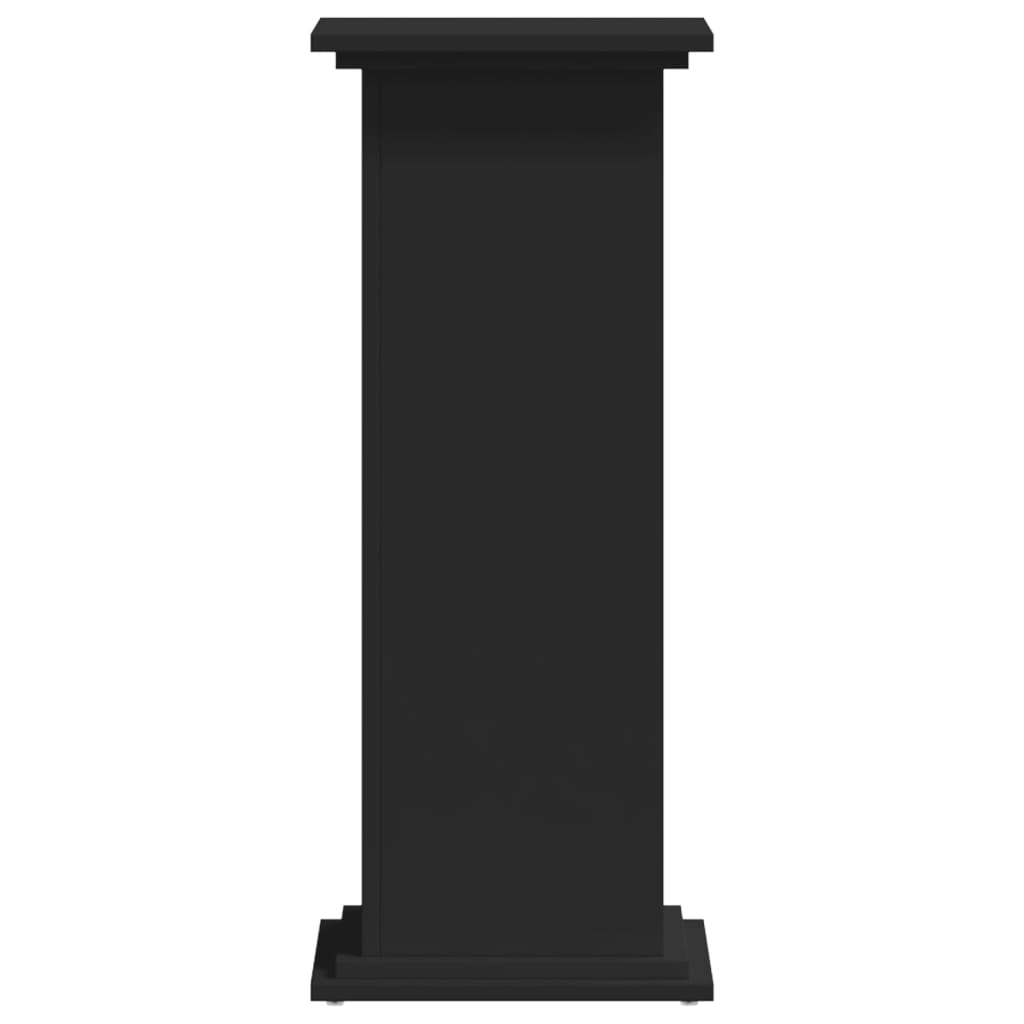 vidaXL Βάση Γλάστρας Μαύρη 33x33x60 εκ. από Επεξεργασμένο Ξύλο