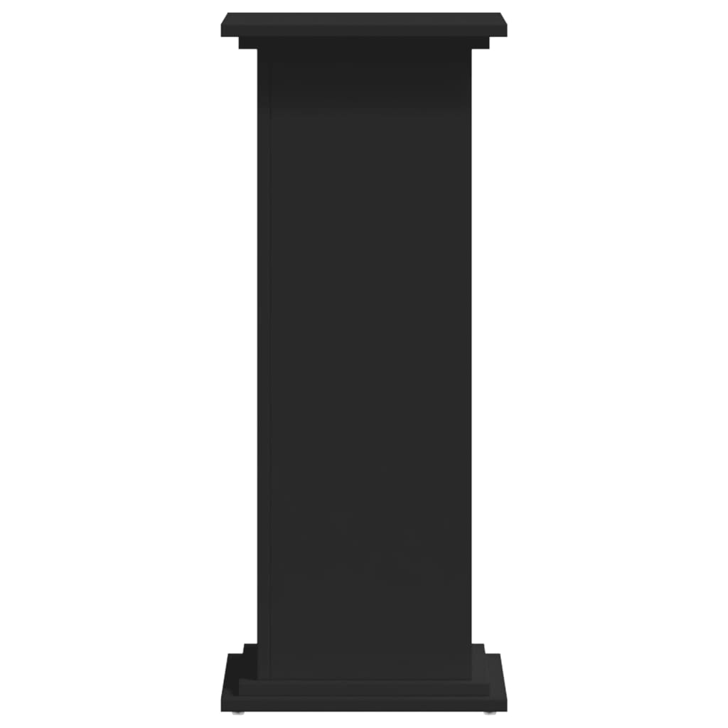 vidaXL Βάση Γλάστρας Μαύρη 33x33x60 εκ. από Επεξεργασμένο Ξύλο