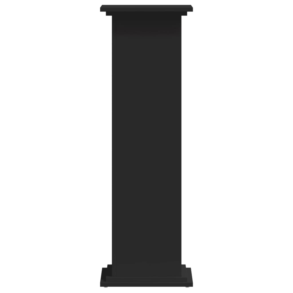 vidaXL Βάση Γλάστρας Μαύρο 33 x 33 x 100 εκ. από Επεξεργασμένο Ξύλο