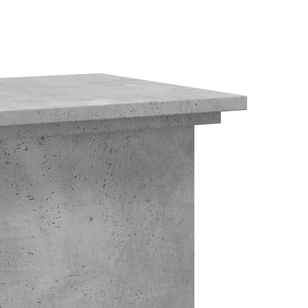 vidaXL Βάσεις Φυτών Γκρι Σκυρ. 33x33x100 εκ. Επεξεργασμένο Ξύλο